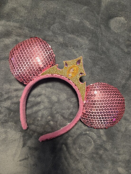 Disney Accessories - Disney Pink Sequin Princess Aurora Ear Headband